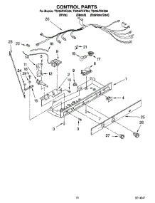 11 - Control Parts parts for Estate Refrigerator TS25AFXKQ04 from AppliancePartsPros.com
