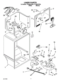 05 - Liner Parts parts for Estate Refrigerator TT18AKXPQ04 from AppliancePartsPros.com