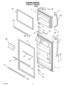 02 - Door Parts parts for Estate Refrigerator TT18TKXSQ00 from AppliancePartsPros.com