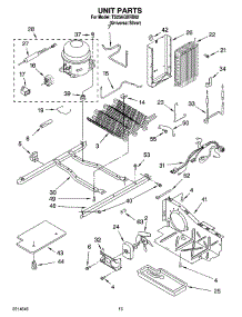 09 - Unit Parts parts for Estate Refrigerator TS25AGXRD02 from AppliancePartsPros.com