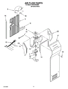 10 - Air Flow Parts parts for Estate Refrigerator TS25AGXRD02 from AppliancePartsPros.com