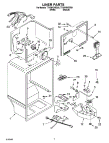 05 - Liner Parts parts for Estate Refrigerator TT18WKXRQ00 from AppliancePartsPros.com