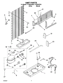 04 - Unit Parts parts for Estate Refrigerator TT16DKXRT00 from AppliancePartsPros.com