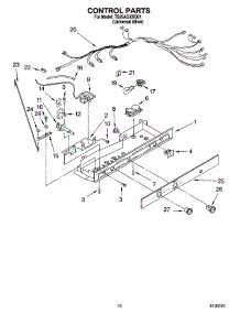 11 - Control Parts parts for Estate Refrigerator TS25AGXRD01 from AppliancePartsPros.com