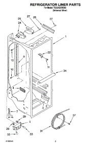 02 - Refrigerator Liner Parts parts for Estate Refrigerator TS25AGXRD00 from AppliancePartsPros.com