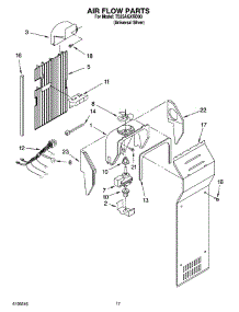 10 - Air Flow Parts parts for Estate Refrigerator TS25AGXRD00 from AppliancePartsPros.com