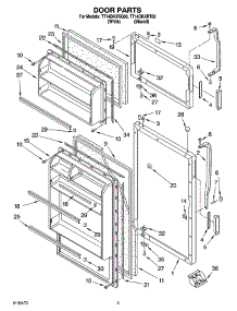 02 - Door Parts parts for Estate Refrigerator TT14DKXRT00 from AppliancePartsPros.com