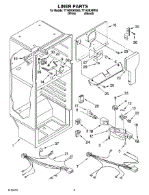 03 - Liner Parts parts for Estate Refrigerator TT14DKXRT00 from AppliancePartsPros.com