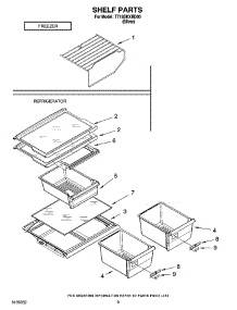 05 - Shelf Parts, Optional Parts parts for Estate Refrigerator TT18SKXRD00 from AppliancePartsPros.com