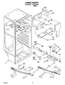 03 - Liner Parts parts for Estate Refrigerator TT16TKXPQ01 from AppliancePartsPros.com