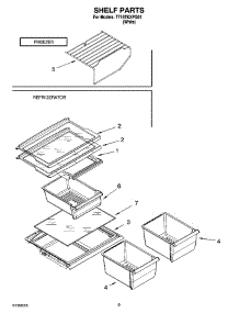 05 - Shelf Parts, Optional Parts parts for Estate Refrigerator TT16TKXPQ01 from AppliancePartsPros.com