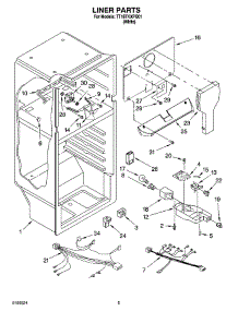 03 - Liner Parts parts for Estate Refrigerator TT18TKXPQ01 from AppliancePartsPros.com