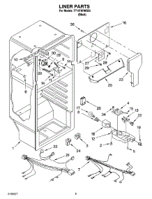03 - Liner Parts parts for Estate Refrigerator TT18TKRMS03 from AppliancePartsPros.com