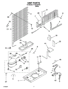 04 - Unit Parts parts for Estate Refrigerator TT18TKXPQ01 from AppliancePartsPros.com
