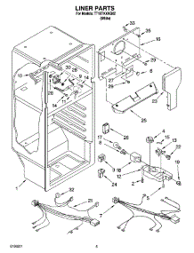 03 - Liner Parts parts for Estate Refrigerator TT16TKXKQ02 from AppliancePartsPros.com