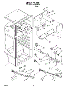 03 - Liner Parts parts for Estate Refrigerator TT16TKXPQ00 from AppliancePartsPros.com