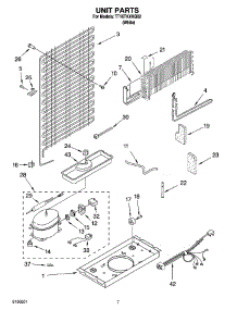 04 - Unit Parts parts for Estate Refrigerator TT16TKXKQ02 from AppliancePartsPros.com