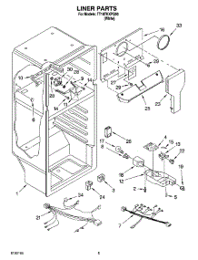03 - Liner Parts parts for Estate Refrigerator TT18TKXPQ00 from AppliancePartsPros.com