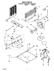 04 - Unit Parts parts for Estate Refrigerator TT21AKXKQ04 from AppliancePartsPros.com