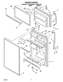 02 - Door Parts parts for Estate Refrigerator TT21AKXKT04 from AppliancePartsPros.com