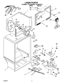 03 - Liner Parts parts for Estate Refrigerator TT21AKXKT04 from AppliancePartsPros.com