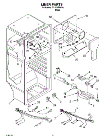 03 - Liner Parts parts for Estate Refrigerator TT18TKRMS02 from AppliancePartsPros.com