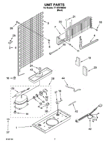 04 - Unit Parts parts for Estate Refrigerator TT18TKRMS02 from AppliancePartsPros.com