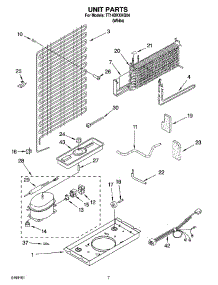 04 - Unit Parts parts for Estate Refrigerator TT14DKXKQ04 from AppliancePartsPros.com
