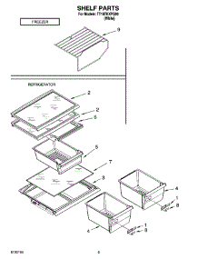 05 - Shelf Parts, Optional Parts parts for Estate Refrigerator TT18TKXPQ00 from AppliancePartsPros.com