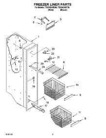 04 - Freezer Liner Parts parts for Estate Refrigerator TS22AGXNT00 from AppliancePartsPros.com