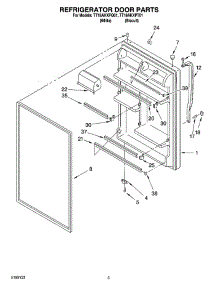 04 - Refrigerator Door Parts parts for Estate Refrigerator TT18AKXPQ01 from AppliancePartsPros.com