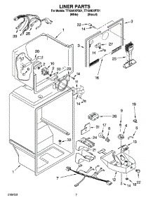 05 - Liner Parts parts for Estate Refrigerator TT18AKXPQ01 from AppliancePartsPros.com