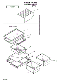05 - Shelf Parts, Optional Parts parts for Estate Refrigerator TT18TKXKQ02 from AppliancePartsPros.com