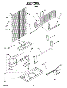 04 - Unit Parts parts for Estate Refrigerator TT18TKRPS00 from AppliancePartsPros.com