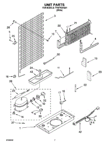04 - Unit Parts parts for Estate Refrigerator TT16TKXKQ01 from AppliancePartsPros.com