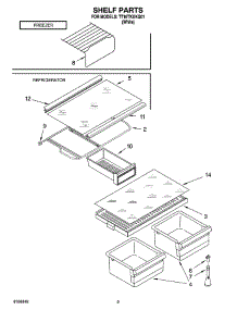 05 - Shelf Parts, Optional Parts parts for Estate Refrigerator TT16TKXKQ01 from AppliancePartsPros.com