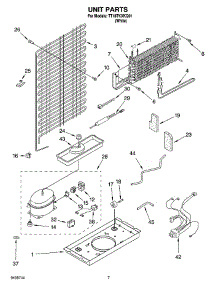 04 - Unit Parts parts for Estate Refrigerator TT18TKXKQ01 from AppliancePartsPros.com