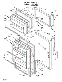02 - Door Parts parts for Estate Refrigerator TT14DKXKQ03 from AppliancePartsPros.com