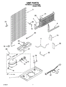 04 - Unit Parts parts for Estate Refrigerator TT14DKXKQ03 from AppliancePartsPros.com