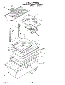 05 - Shelf Parts - Optional Parts parts for Estate Refrigerator TT21AKXKT03 from AppliancePartsPros.com