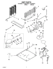 04 - Unit Parts parts for Estate Refrigerator TT21AKXKQ03 from AppliancePartsPros.com