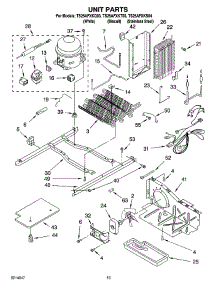 09 - Unit Parts parts for Estate Refrigerator TS25AFXKQ03 from AppliancePartsPros.com