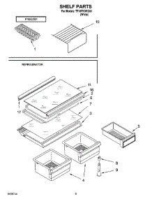 05 - Shelf Parts, Literature And Optional Parts parts for Estate Refrigerator TT18TKXKQ01 from AppliancePartsPros.com