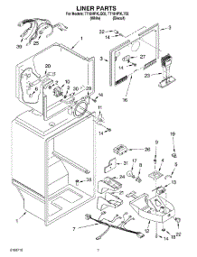 05 - Liner Parts parts for Estate Refrigerator TT18HPXLT02 from AppliancePartsPros.com