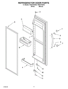07 - Refrigerator Door Parts parts for Estate Refrigerator TS22AFXKT05 from AppliancePartsPros.com
