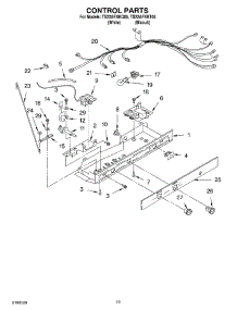 12 - Control Parts, Parts Not Illustrated parts for Estate Refrigerator TS22AFXKT05 from AppliancePartsPros.com