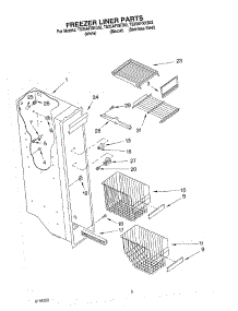 04 - Freezer Liner Parts parts for Estate Refrigerator TS25AFXKS02 from AppliancePartsPros.com