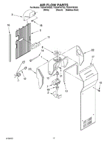 10 - Air Flow Parts parts for Estate Refrigerator TS25AFXKS02 from AppliancePartsPros.com