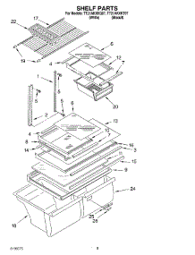 05 - Shelf parts for Estate Refrigerator TT21AKXKT07 from AppliancePartsPros.com