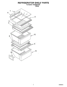 03 - Refrigerator Shelf parts for Estate Refrigerator TS22AFXKQ04 from AppliancePartsPros.com